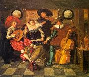 Dirck Hals Musicale oil on canvas